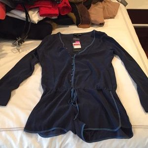 David lerner silk romper